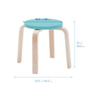 ECR4Kids Bentwood Stacking Stools for Kids, Flexible Seating, 12" Height, 6-Piece
