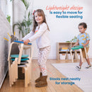 ECR4Kids Bentwood Stacking Stools for Kids, Flexible Seating, 12" Height, 6-Piece