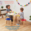 ECR4Kids Bentwood Stacking Stools for Kids, Flexible Seating, 12" Height, 6-Piece