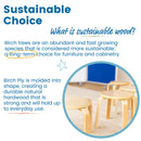 ECR4Kids Bentwood Stacking Stools for Kids, Flexible Seating, 12" Height, 6-Piece