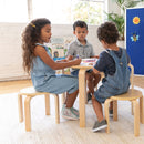 ECR4Kids Bentwood Stacking Stools for Kids, Flexible Seating, 12" Height, 6-Piece