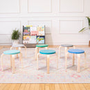 ECR4Kids Bentwood Stacking Stools for Kids, Flexible Seating, 12" Height, 6-Piece