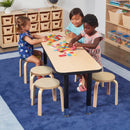 ECR4Kids Bentwood Stacking Stools for Kids, Flexible Seating, 12" Height, 6-Piece