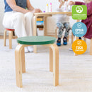 ECR4Kids Bentwood Round Table and Stools Furniture Set, Kids Wooden Table and Chair Set