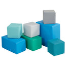 Big Foam Block Playset, Soft Colorful Stacking Play Blocks, 7-Piece