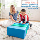 Big Foam Block Playset, Soft Colorful Stacking Play Blocks, 7-Piece