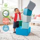 Big Foam Block Playset, Soft Colorful Stacking Play Blocks, 7-Piece