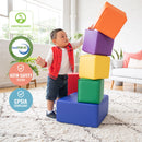 Big Foam Block Playset, Soft Colorful Stacking Play Blocks, 7-Piece