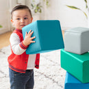Big Foam Block Playset, Soft Colorful Stacking Play Blocks, 7-Piece
