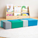 Big Foam Block Playset, Soft Colorful Stacking Play Blocks, 7-Piece