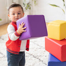 Big Foam Block Playset, Soft Colorful Stacking Play Blocks, 7-Piece