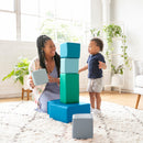 Big Foam Block Playset, Soft Colorful Stacking Play Blocks, 7-Piece
