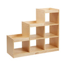 Birch 3-2-1 Cube Storage Cabinet, 6-Compartment Wood Bookcase