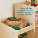 Birch 3-2-1 Cube Storage Cabinet, 6-Compartment Wood Bookcase