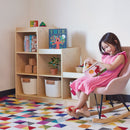 Birch 3-2-1 Cube Storage Cabinet, 6-Compartment Wood Bookcase