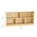 Birch Compartment Storage Cabinet