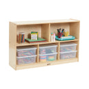 Birch Compartment Storage Cabinet