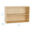 Birch Streamline Storage Cabinet - Hardwood Classroom & Home Storage Solution for Kids