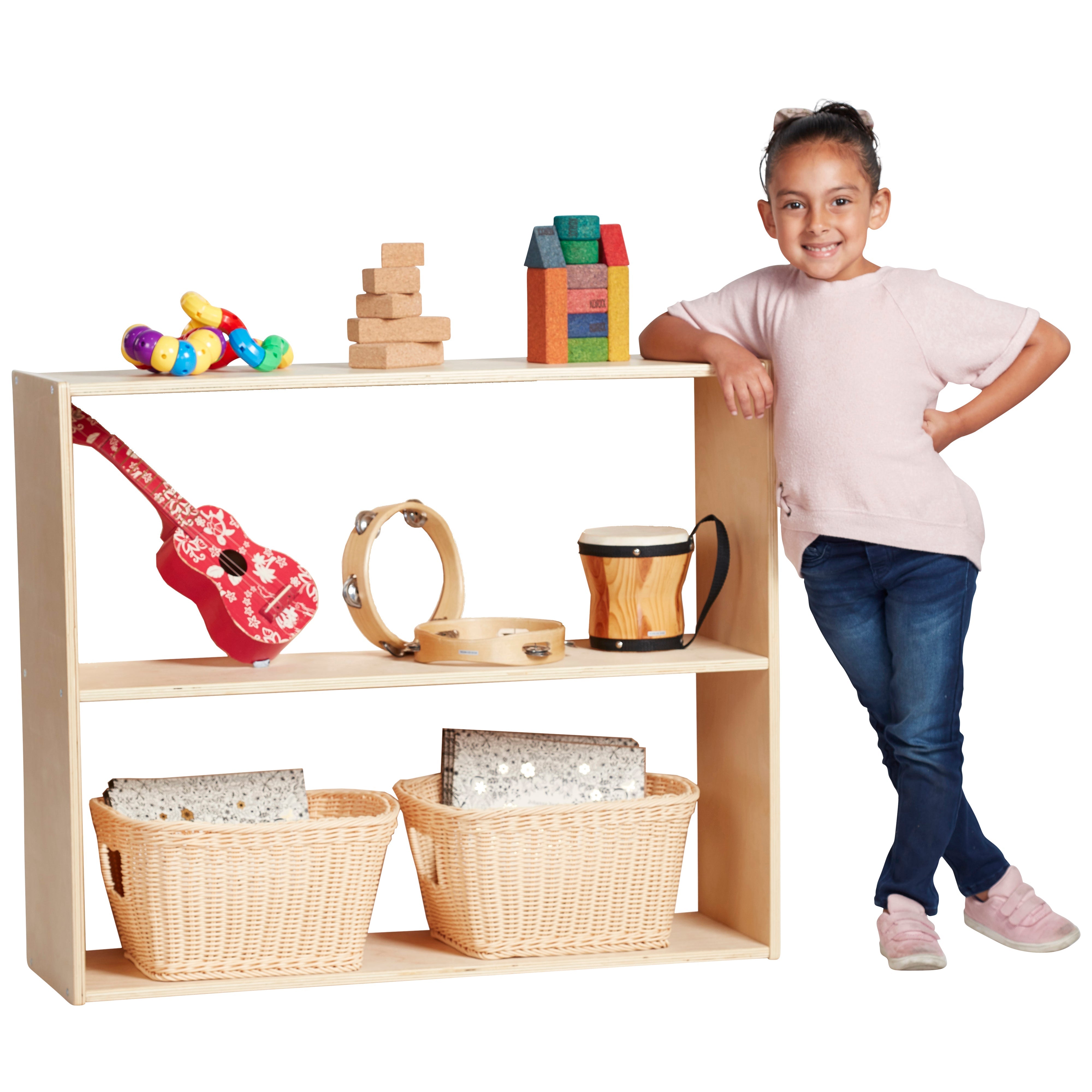 Birch Streamline Storage Cabinet - Hardwood Classroom & Home Storage ...
