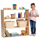 Armoire de rangement profilée en bouleau – Solution de rangement en bois dur pour la salle de classe et la maison des enfants