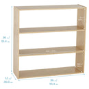 Armoire de rangement profilée en bouleau – Solution de rangement en bois dur pour la salle de classe et la maison des enfants
