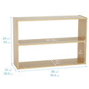 Armoire de rangement profilée en bouleau – Solution de rangement en bois dur pour la salle de classe et la maison des enfants