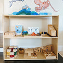 Armoire de rangement profilée en bouleau – Solution de rangement en bois dur pour la salle de classe et la maison des enfants