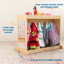 Birch Streamline Toddler Dress-Up Island, Dress-Up Storage Organizer with Mirrors