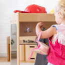 Birch Streamline Toddler Dress-Up Island, Dress-Up Storage Organizer with Mirrors