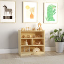 Building Block Storage Cart, Eco-Friendly Birch Plywood 4-Cubby Cabinet, 24in High