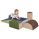 Climb and Crawl Activity Playset, Lightweight Foam Shapes, Soft Buidling Blocks, 5-Piece