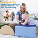 Climb and Crawl Activity Playset, Lightweight Foam Shapes, Soft Buidling Blocks, 5-Piece