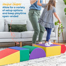 Climb and Crawl Activity Playset, Lightweight Foam Shapes, Soft Buidling Blocks, 5-Piece
