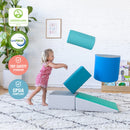 Climb and Crawl Activity Playset, Lightweight Foam Shapes, Soft Buidling Blocks, 5-Piece