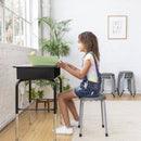 Daisy Stackable Stool Set, Colorful Flexible Seating, 17in Seat Height, 8-Piece
