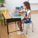 Daisy Stackable Stool Set, Colorful Flexible Seating, 17in Seat Height, 8-Piece