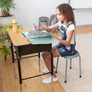 Daisy Stackable Stool Set, Colorful Flexible Seating, 17in Seat Height, 8-Piece