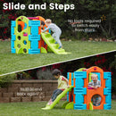 Activity Park Playhouse, Indoor/Outdoor Play House with Slide or Climb Stairs