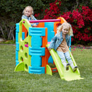 Activity Park Playhouse, Indoor/Outdoor Play House with Slide or Climb Stairs