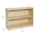2-Shelf Storage Cabinet, Eco-Friendly Birch Plywood Storage