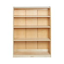 Birch Bookcase with Adjustable Shelves, Wood Book Shelf Organizer for Kids