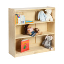 Birch Bookcase with Adjustable Shelves, Wood Book Shelf Organizer for Kids