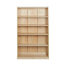 Birch Bookcase with Adjustable Shelves, Wood Book Shelf Organizer for Kids
