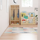 2-Section Coat Locker with Cubbies, Eco-Friendly Birch Plywood Storage
