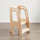 Chef's Helper Kitchen Tower, Adjustable Step Stool with Safety Rails