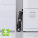 Universal Rolling Cart with Canvas Organizer Bag, Foldable Teacher Mobile Cart with Telescoping Handle