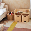 Bentwood Multipurpose Kids Wooden Table and Chair Set, 3-Piece - Natural