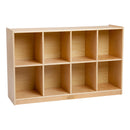 8-Compartment Cubby Storage, Eco-Friendly Birch Plywood Shelving