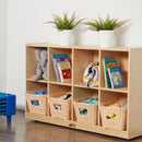 8-Compartment Cubby Storage, Eco-Friendly Birch Plywood Shelving