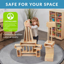 Hollow Block Set, STEM Education Wooden Building Blocks, 18-Pieces